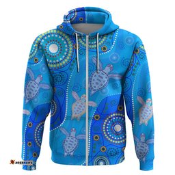 custom personalised aboriginal art turtle hoodie indigenous simple vibes