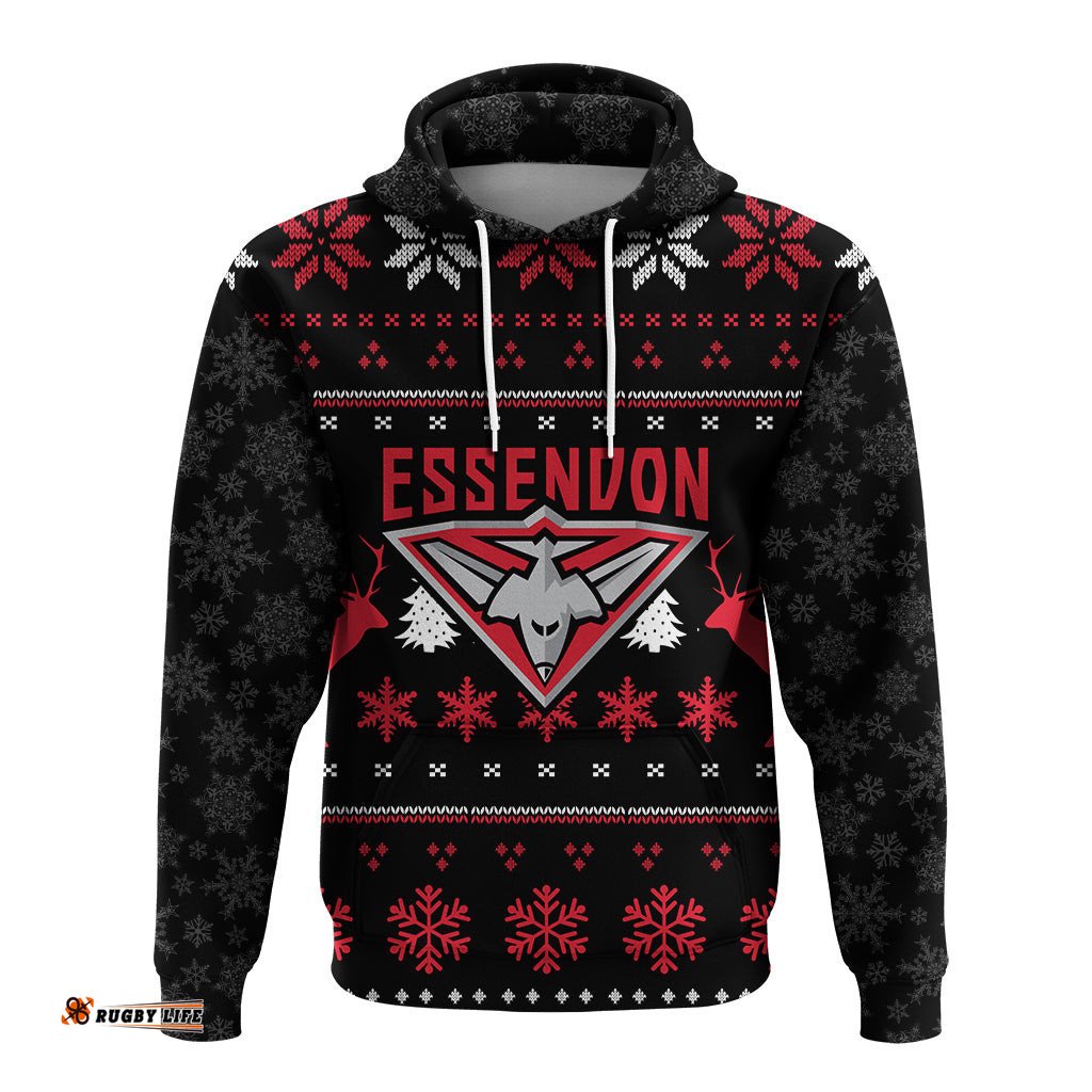 essendon hoodie christmas ugly style