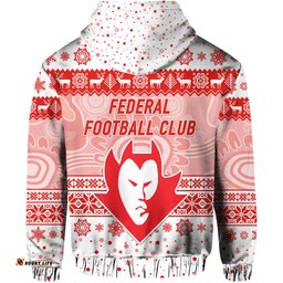 federal football club hoodie christmas simple style white