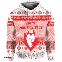 federal football club hoodie christmas simple style white