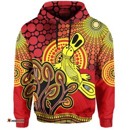 custom personalised aboriginal platypus hoodie tree on the hill sunshine