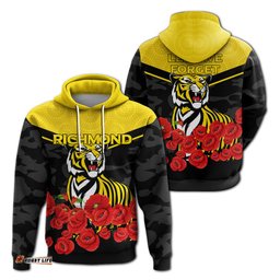 richmond anzac day indigenous art hoodie