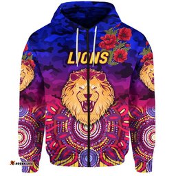 brisbane lions anzac zip up and pullover hoodie indigenous vibes