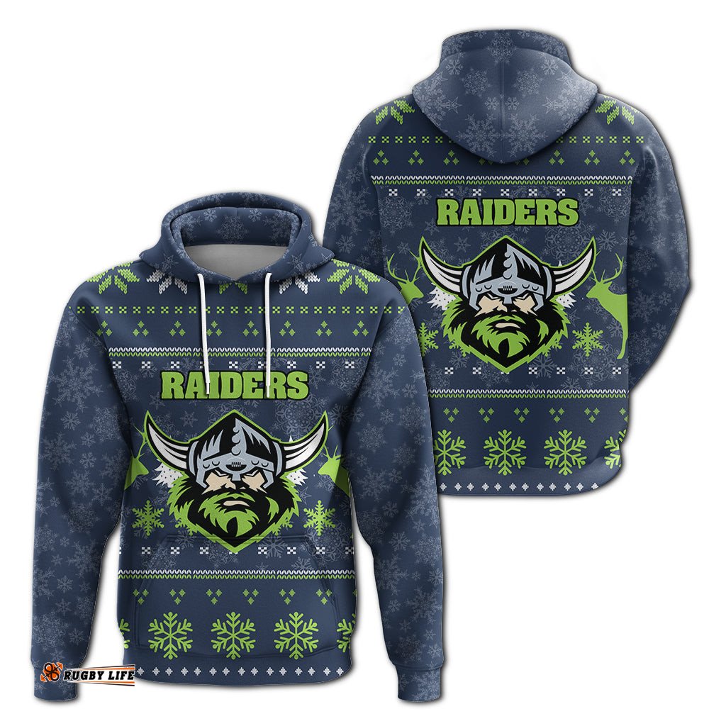 canberra raiders hoodie christmas ugly style
