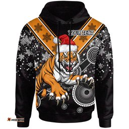 tigers christmas rugby hoodie custom super tigers hoodie rlt13