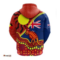australia day indigenous art hoodie