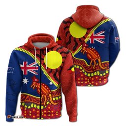 australia day indigenous art hoodie
