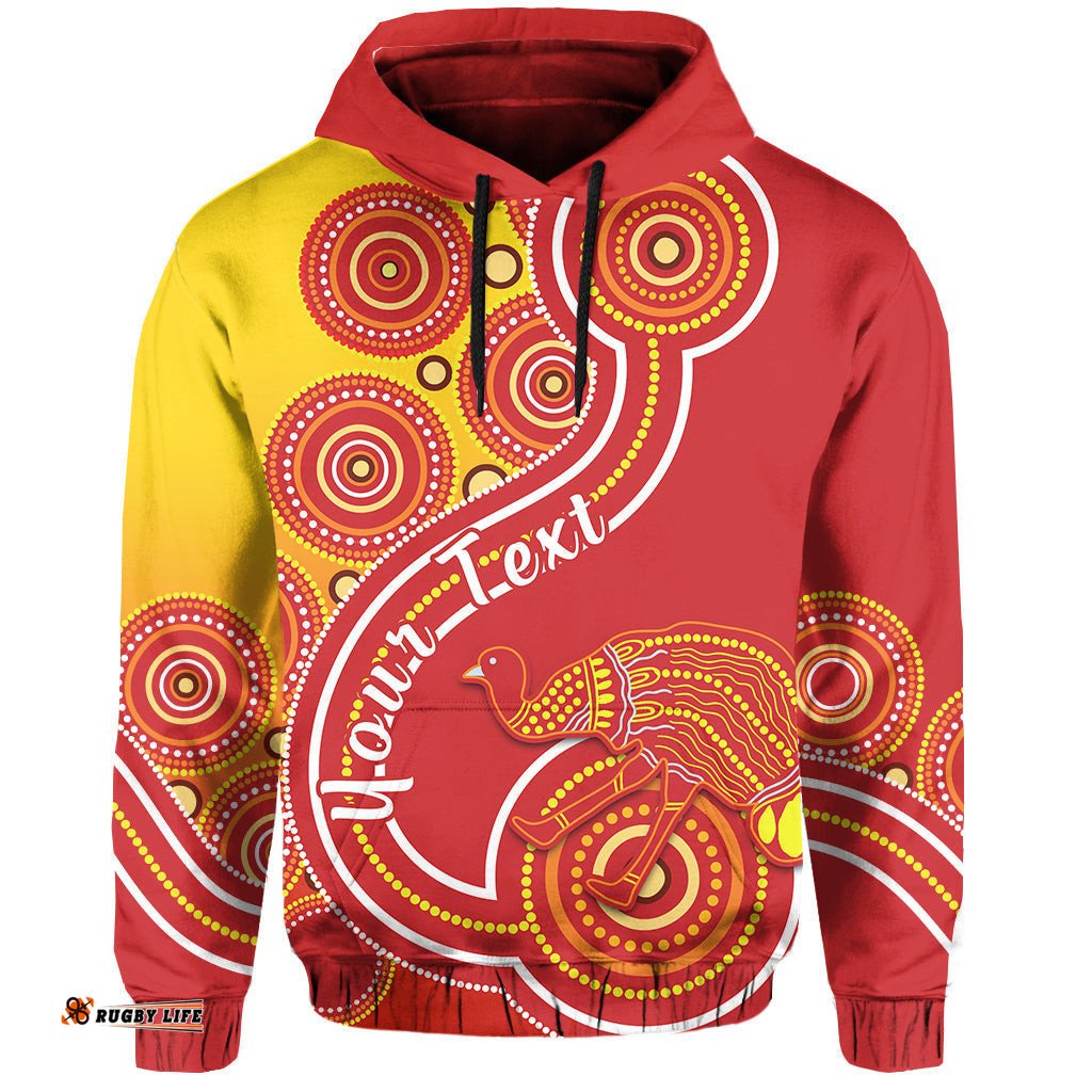 custom personalised king island hoodie emu aboriginal tasmania australia