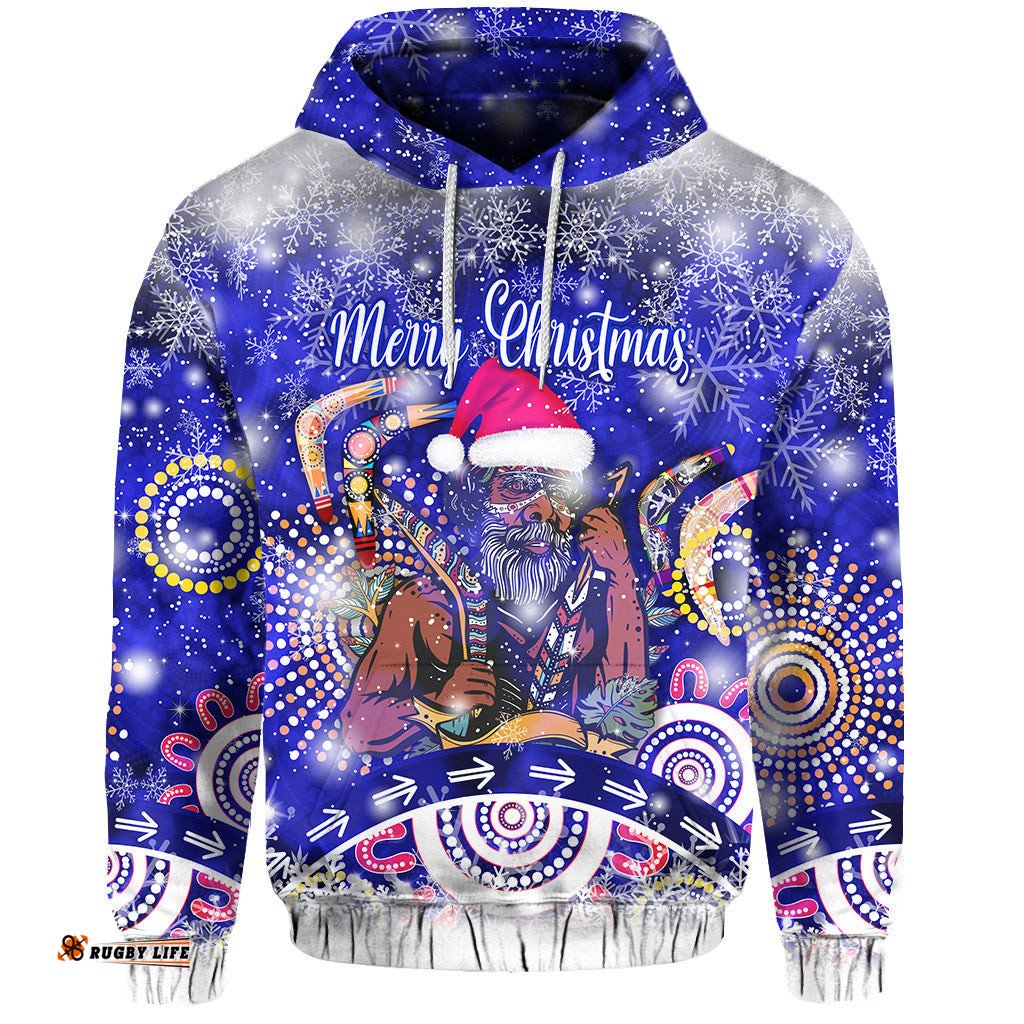 custom personalised australian boomerang indigenous vibes christmas hoodie original style blue