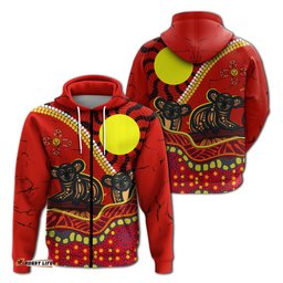 aboriginal koala painting hoodie