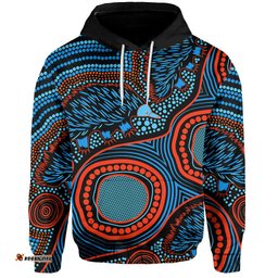 echidna aboriginal hoodie style no3