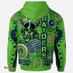 raiders rugby naidoc week watercolour dot painting hoodie custom canberra raiders getting up standing up showing up