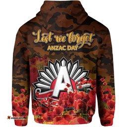 anzac day hawks hoodie poppy flowers with army patterns