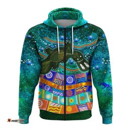 aboriginal platypus painting hoodie