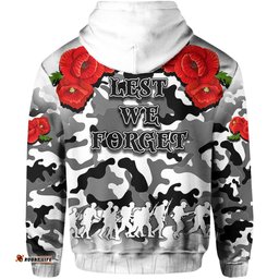 anzac day hoodie dragons army style no2