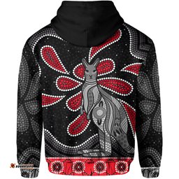 aboriginal boomerang hoodie kangaroo australia