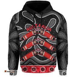 aboriginal boomerang hoodie kangaroo australia