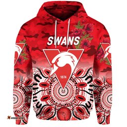 sydney swans anzac zip up and pullover hoodie indigenous vibes