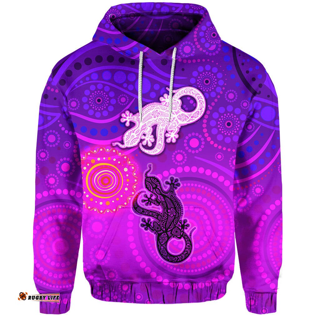 aboriginal art lizards hoodie indigenous unique vibes
