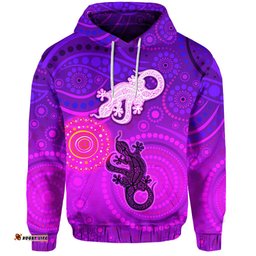 aboriginal art lizards hoodie indigenous unique vibes
