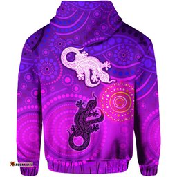 aboriginal art lizards hoodie indigenous unique vibes