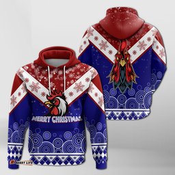 aboriginal art chooks tricolor merry christmas hoodie