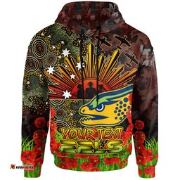 eels rugby hoodie anzac eels with remembrance poppy and indigenous patterns hoodie rlt13