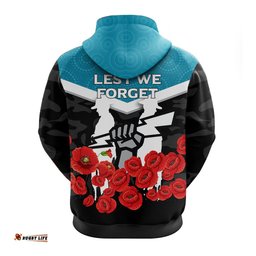 port adelaide power anzac day indigenous art hoodie