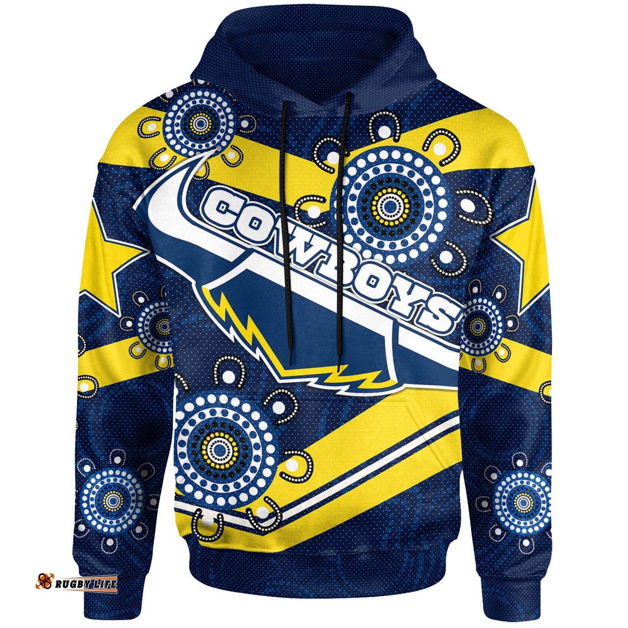cowboys rugby hoodie custom aussie cowboys hoodie rlt13