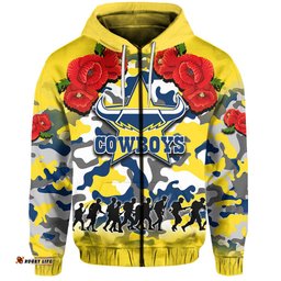 anzac day hoodie cowboys army style no2
