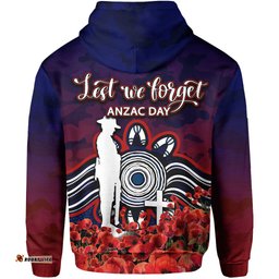 sydney roosters hoodie anzac day poppy flowers with army patterns