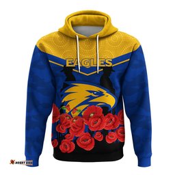 eagles anzac day indigenous art hoodie
