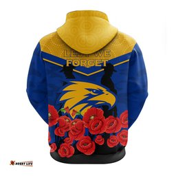 eagles anzac day indigenous art hoodie