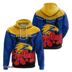 eagles anzac day indigenous art hoodie