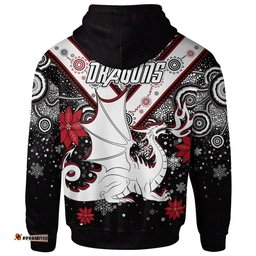 st george christmas hoodie custom christmas indigenous dragons hoodie rlt13