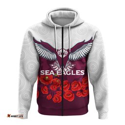 custom personalised sea eagles anzac day indigenous art hoodie