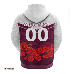 custom personalised sea eagles anzac day indigenous art hoodie