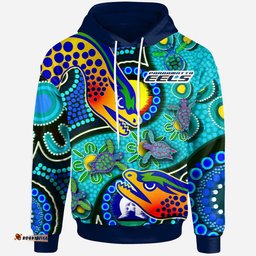 eels rugby hoodie custom indigenous eels with aboriginal and torres strait islander flag rlt13