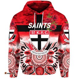 st kilda saints anzac zip up and pullover hoodie indigenous vibes