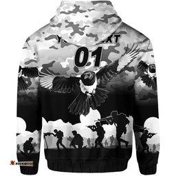 custom personalised collingwood magpies anzac zip up and pullover hoodie simple style