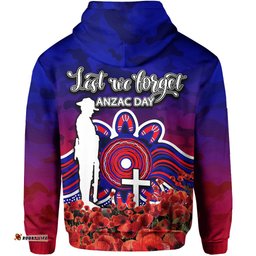newcastle knights hoodie anzac day poppy flowers with army patterns