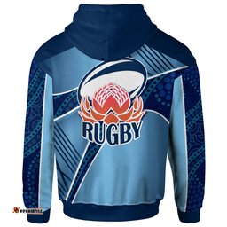 waratahs rugby hoodie custom rugby ball logo hoodie rlt13