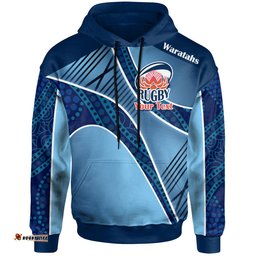 waratahs rugby hoodie custom rugby ball logo hoodie rlt13