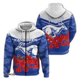kangaroos anzac day indigenous art hoodie