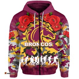 anzac day hoodie broncos army style no1