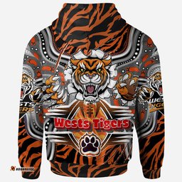 western suburbs balmain wests tigers rugby aboriginal hoodie custom indigenous super wests tigers scratch style rlt13