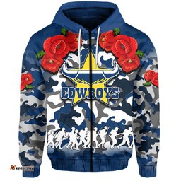 anzac day hoodie cowboys army style no1