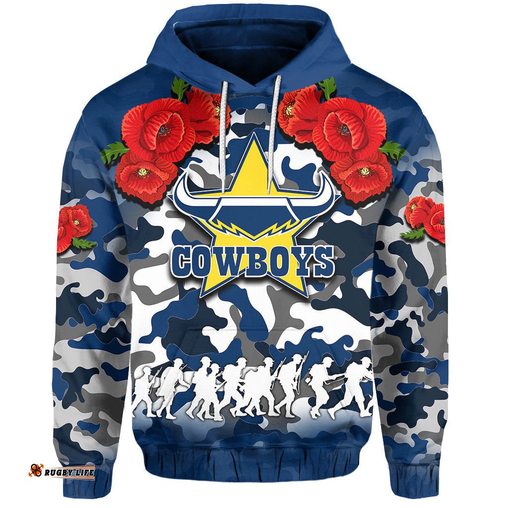 anzac day hoodie cowboys army style no1