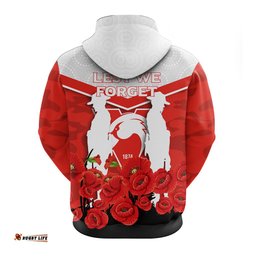 sydney swans anzac day indigenous art hoodie