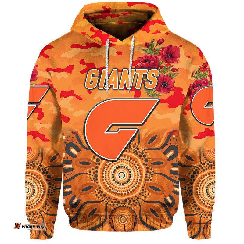 greater western sydney giants anzac zip up and pullover hoodie indigenous vibes
